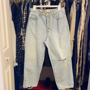 target light washed jeans, large